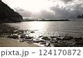 El Nido sea and sunset - Fantastic scenery in fast forward 124170872