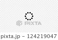 circular dots loading progress indicator animation with zoom in and zoom out 124219047