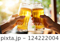 A toast with beer 124222004