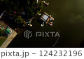 Flights over a high-altitude lake.  124232196