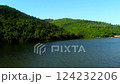 Flights over a high-altitude lake.  124232206