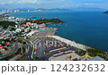 Flights over the outskirts of the resort to the sea.  124232632