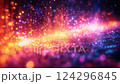 Abstract Particle Field Shimmering Light Play 124296845