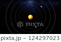 Solar System Top View Illustrative Animation 124297023