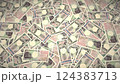 慢慢放大大量日本假鈔 124383713