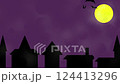 Bats, moon and Halloween night town pattern 1 124413296