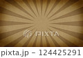 Vintage-style sepia sunburst background (straight lines and concentrated lines loop material) 124425291