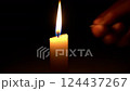 The second candle burns in a solitary spot for the comfort of one hand, and then the first candle burns out, the sudden light shines, and the light shines from the shadows to the transitional details. 124437267