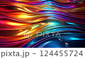 Chrome Rainbow Reflection Background | Colorful Shiny and Reflective 124455724