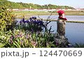 Rural scenery as the Narita Express passes between Monoi and Sakura stations 124470669