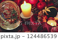 Christmas image-candles and snow globes- 124486539