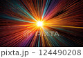 A fantastic background with sparkling particle bursts 124490208