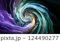 Smoke vortex pattern - Mystical swirling smoke fantasy background 124490277