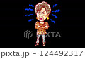 一位惱怒的大阪女士。後半部包含帶有 alpha 遮罩的循環動畫。 124492317