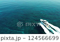 沖縄、チービシ、海、ドローン映像、珊瑚礁、船、ダイビング、シュノーケリング、自然、風景、南国、夏、海 124566699