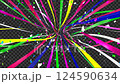 Party crackers, colorful, 4K, with alpha, set 124590634