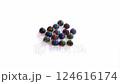 Colorful Collection of Iridescent Fine Gemstones on a White Background 124616174