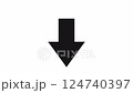 Loop animation video of black arrows moving up and down (white background) 124740397