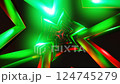 Abstract seamless VJ loop with morphing geometric patterns and strobe lights 124745279