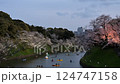 東京千代田區九段千鳥淵夜櫻盛開 124747158