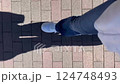 Feet of a woman walking 124748493