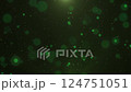 Background video with shining green light balls (transparency processing) 124751051