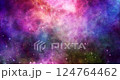 令人放鬆的彩色太空背景視頻 124764462