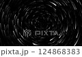 Dolly in of a blue starfield space abstract background with particles moving.4k 124868383