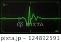 ECG waveform animation - noisy cyber design stock footage 124892591