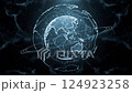 Loop Digital Earth Background Pattern 2 Blue 124923258