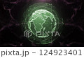 Loop Digital Earth Background Pattern 4 Green 124923401