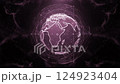 Loop Digital Earth Background Pattern 4 Purple 124923404