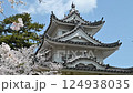 日本三重縣津市的櫻花與津城 124938035