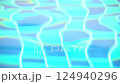 Abstract and background of motion wave of pool. with picture under the pool of tile blue color. 124940296