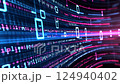 technology sense digital flow background screen 124940402