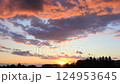 Sunset Timelapse, Dramatic Sundown Landscape, Sunrise in Mountains View Nature. 124953645