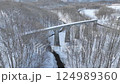 越川橋梁 空撮 (静止→前進) 越川橋梁 空撮 (静止→前進) 124989360