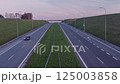 A Modern Highway with Moving Traffic 125003858