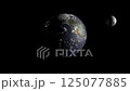 月球繞地球運行的 3D 動畫 125077885
