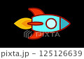 循環火箭動畫：使用 Alpha 通道 125126639