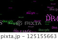 A visually captivating word art composition featuring the term dreams  125155663