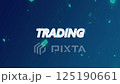 Trading Text with Confetti Effect. Financial Intro Trading Text Graphic. 125190661