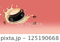 Cappuccino Splash Product Motion. Coffee Cup with Milk Splash. Coffee Break Concept.  125190668