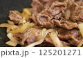Meat onion cooking image 125201271
