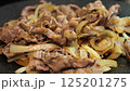 Meat onion cooking image 125201275