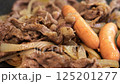 Meat onion cooking image 125201277