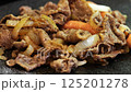 Meat onion cooking image 125201278