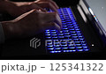Laptop typing dark image 125341322