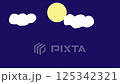 Moon and cloud animation 125342321
