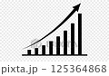 Graph Arrow Black 125364868